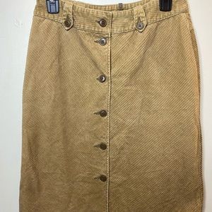 Hennes (H&M) tan corduroy skirt